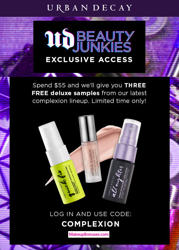Receive a free 3-piece bonus gift with your $55 Beauty Junkies Members purchase