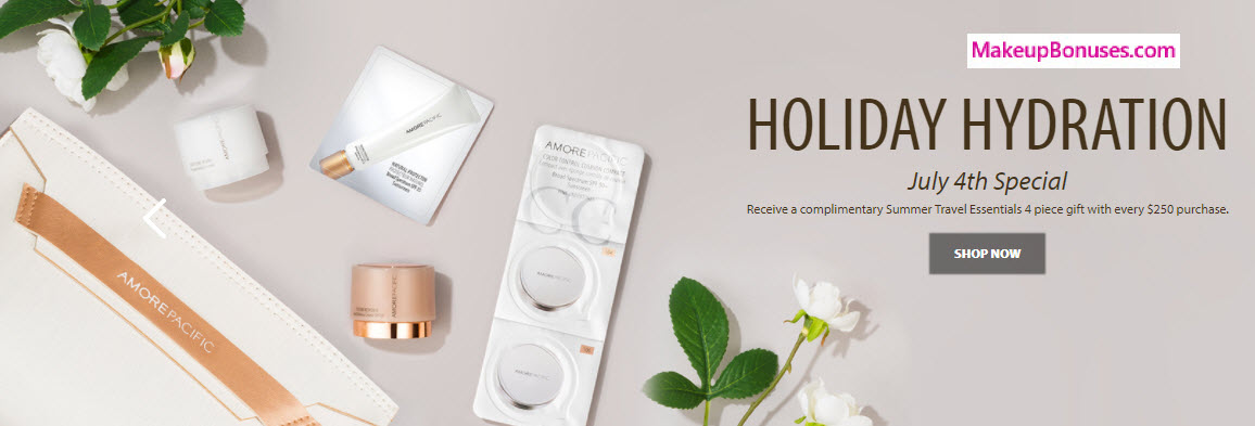 Receive a free 4-pc gift with your $250 AMOREPACIFIC purchase