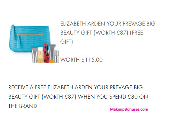 Receive a free 6-piece bonus gift with your approx $129 (100 GBP) purchase