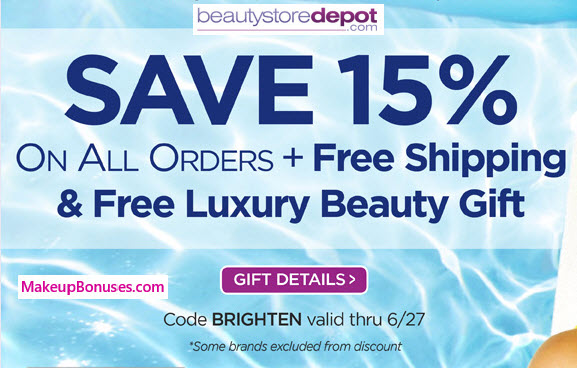 BeautyStoreDepot 15% Off - MakeupBonuses.com