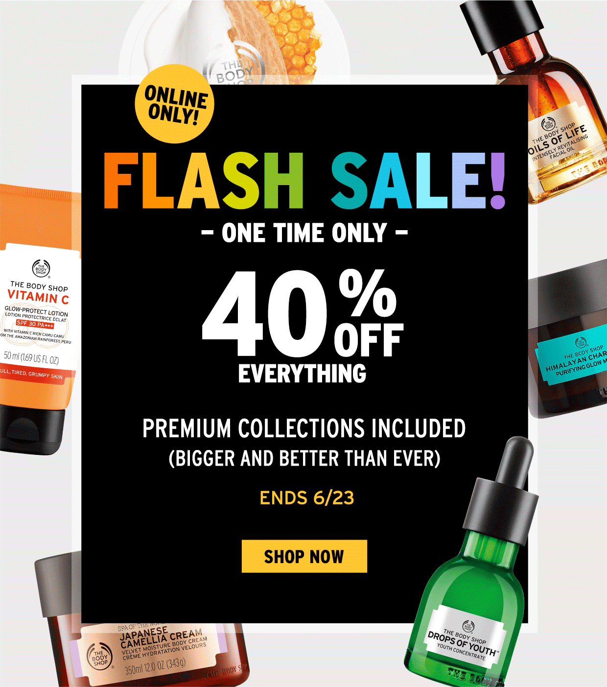 40% Off Flash Sale at Body Shop