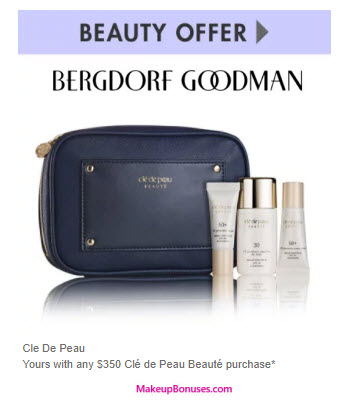 Receive a free 4-pc gift with your $350 Clé de Peau Beauté purchase