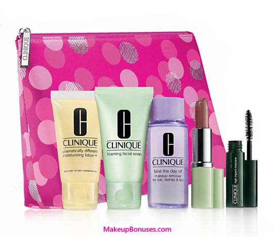 Receive a free 6-piece bonus gift with your $40 Clinique purchase