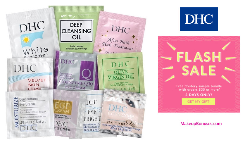Receive a free 10-pc gift with your $35 DHC Skincare purchase