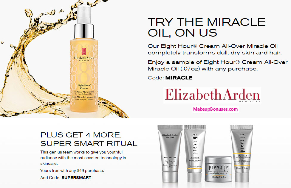 Receive a free 5-pc gift with your $49 Elizabeth Arden purchase