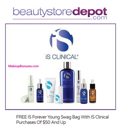 Receive a free 4-pc gift with your $50 iS Clinical purchase