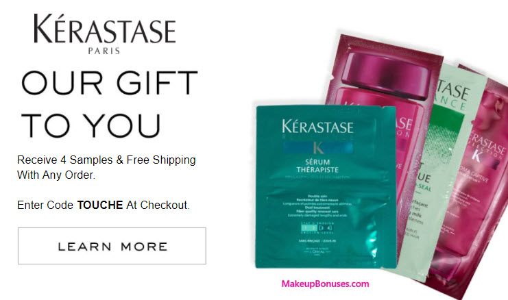Receive a free 4-pc gift with your Kerastase purchase