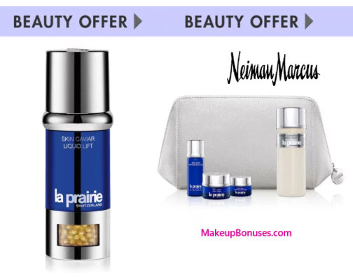 Receive a free 5-piece bonus gift with your $500 La Prairie purchase