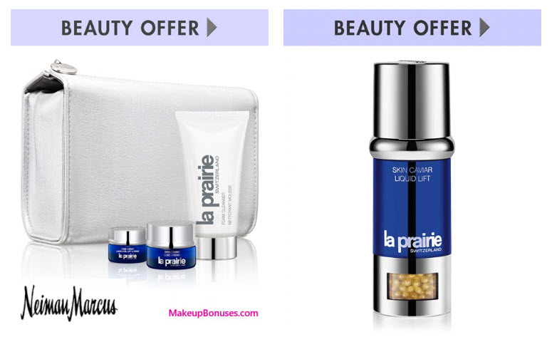 Receive a free -pc gift with your $700 La Prairie purchase