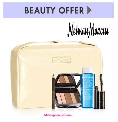 Receive a free 5-piece bonus gift with your $100 Lancôme purchase