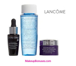 Receive a free 3-pc gift with your $49.5 Lancôme purchase