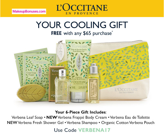 Receive a free 7-pc gift with your $65 L'Occitane purchase