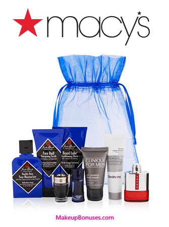 Receive a free 5-piece bonus gift with your $120 Cologne and Grooming purchase