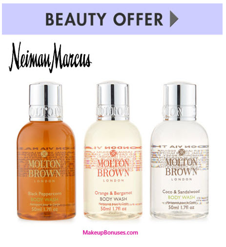Receive a free 3-piece bonus gift with your $75 Molton Brown purchase
