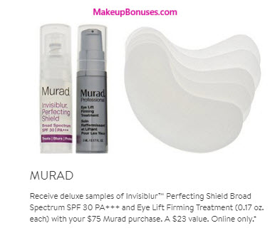 Receive a free 3-pc gift with your $75 Murad purchase