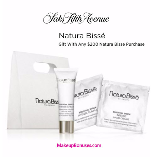 Receive a free 3-pc gift with your $200 Natura Bissé purchase