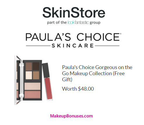 Receive a free 7-pc gift with your 2 Paula's Chioce Products purchase