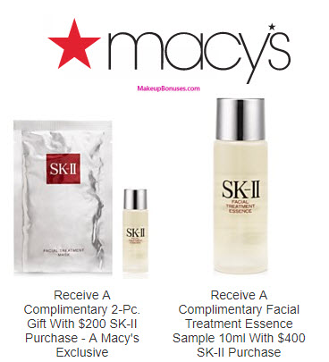 Receive a free 3-pc gift with your $400 SK-II purchase