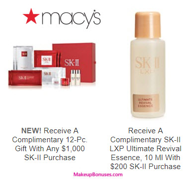 Receive a free 13-pc gift with your $1000 SK-II purchase