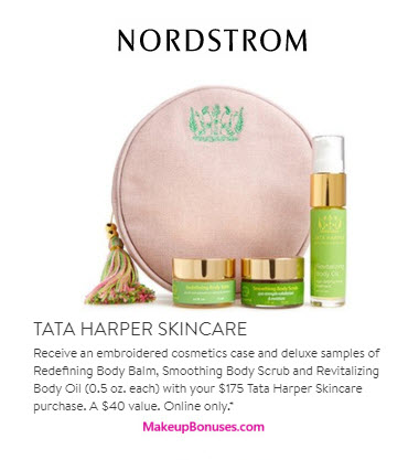Receive a free 4-pc gift with your $175 Tata Harper purchase