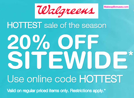 walgreens 20% off sitewide