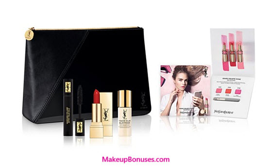 Receive a free 5-piece bonus gift with your $150 Yves Saint Laurent purchase