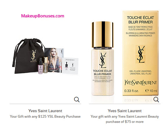 Receive a free 6-pc gift with your $125 Yves Saint Laurent purchase