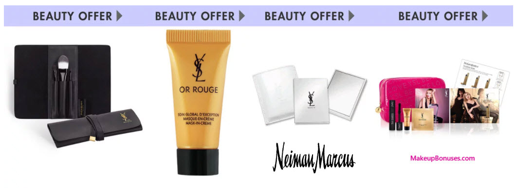 Receive a free 8-piece bonus gift with your $500 Yves Saint Laurent purchase