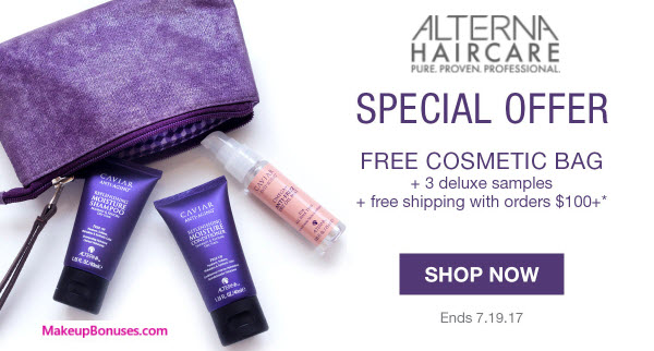 Receive a free 4-pc gift with your $100 Alterna Haircare purchase