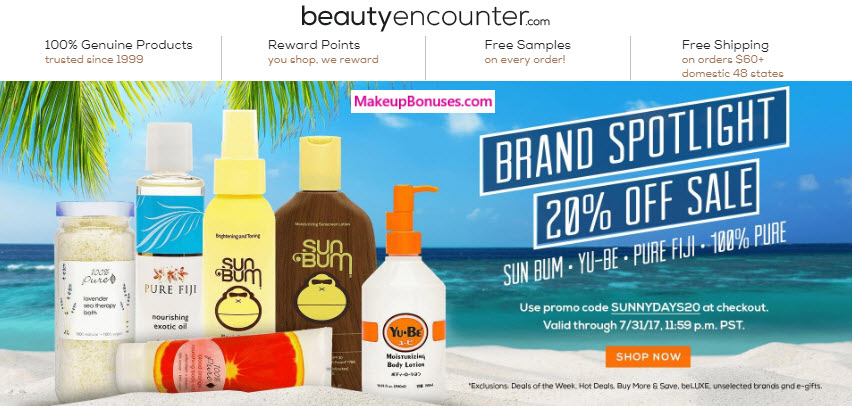 Beauty Encounter 20% Off - MakeupBonuses.com