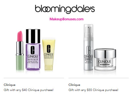 Receive a free 5-pc gift with your $55 Clinique purchase