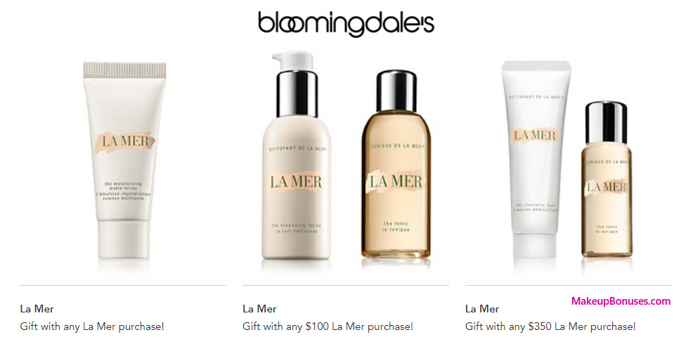 Receive a free 4-pc gift with your $350 La Mer purchase