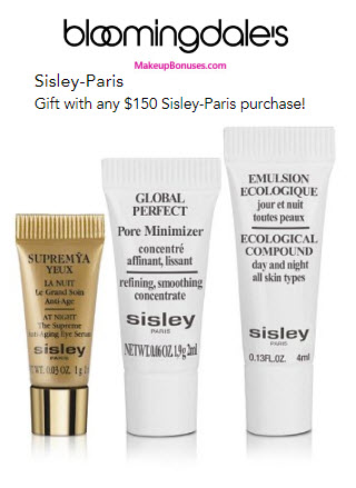 Receive a free 3-pc gift with your $150 Sisley Paris purchase