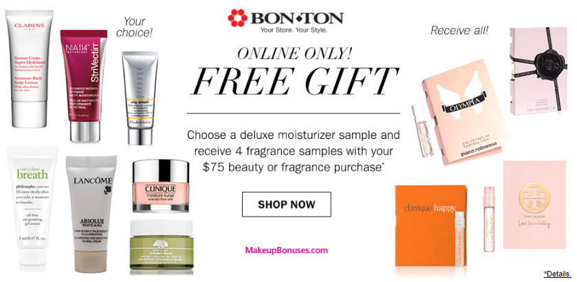Receive a free 5-pc gift with your $75 Multi-Brand purchase