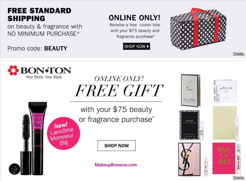 Receive a free 6-pc gift with your $75 Multi-Brand purchase