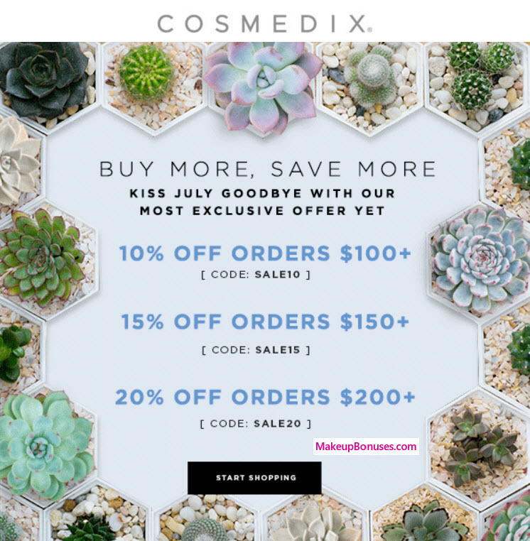 COSMEDIX Sale - MakeupBonuses.com