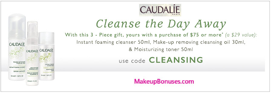 Receive a free 3-pc gift with your $75 Caudalie purchase