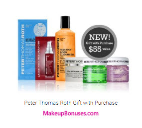 Receive a free 6-pc gift with your $60 Peter Thomas Roth purchase