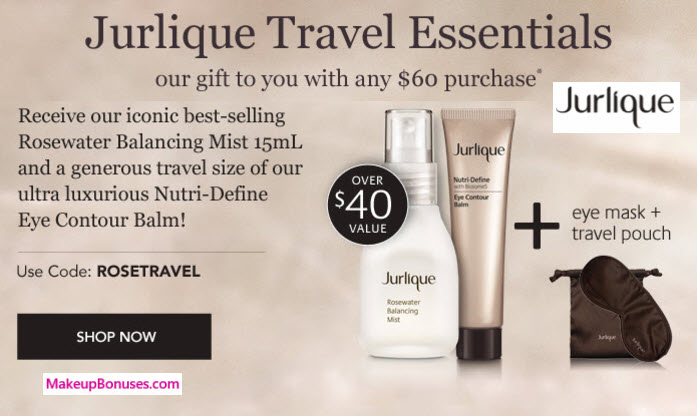 Receive a free 4-pc gift with your $60 Jurlique purchase