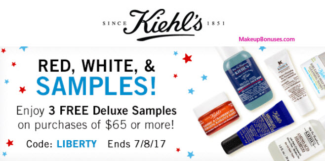 Receive your choice of 3-pc gift with your $65 Kiehl's purchase