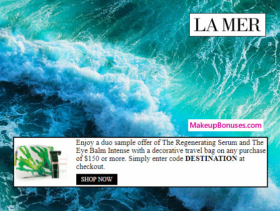 Receive a free 3-pc gift with your $150 La Mer purchase