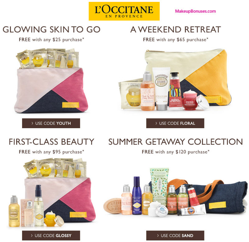 Receive a free 7-pc gift with your $65 L'Occitane purchase
