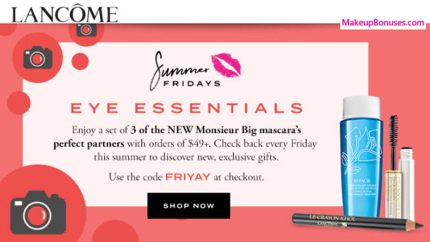Receive a free 3-pc gift with your $49 Lancôme purchase