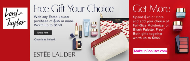 Receive a free 8-pc gift with your $75 Estée Lauder purchase