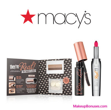 Receive your choice of 3-pc gift with your $45 Benefit Cosmetics purchase