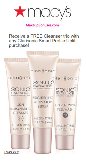 Receive a free 3-pc gift with your Clarisonic Smart Profile Uplift purchase