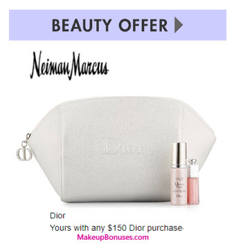 Receive a free 3-pc gift with your $150 Dior Beauty purchase