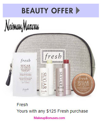 Receive a free 4-pc gift with your $125 Fresh purchase