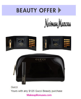 Receive a free 4-pc gift with your $125 Gucci purchase