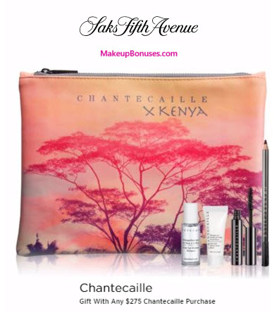 Receive a free 4-pc gift with your $275 Chantecaille purchase